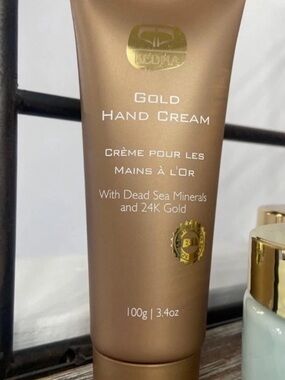 KEDMA GOLD HAND CREAM-DEAD SEA MINERALS & 24K GOLD-3.4 oz/100 g-BRAND NEW-SEALED